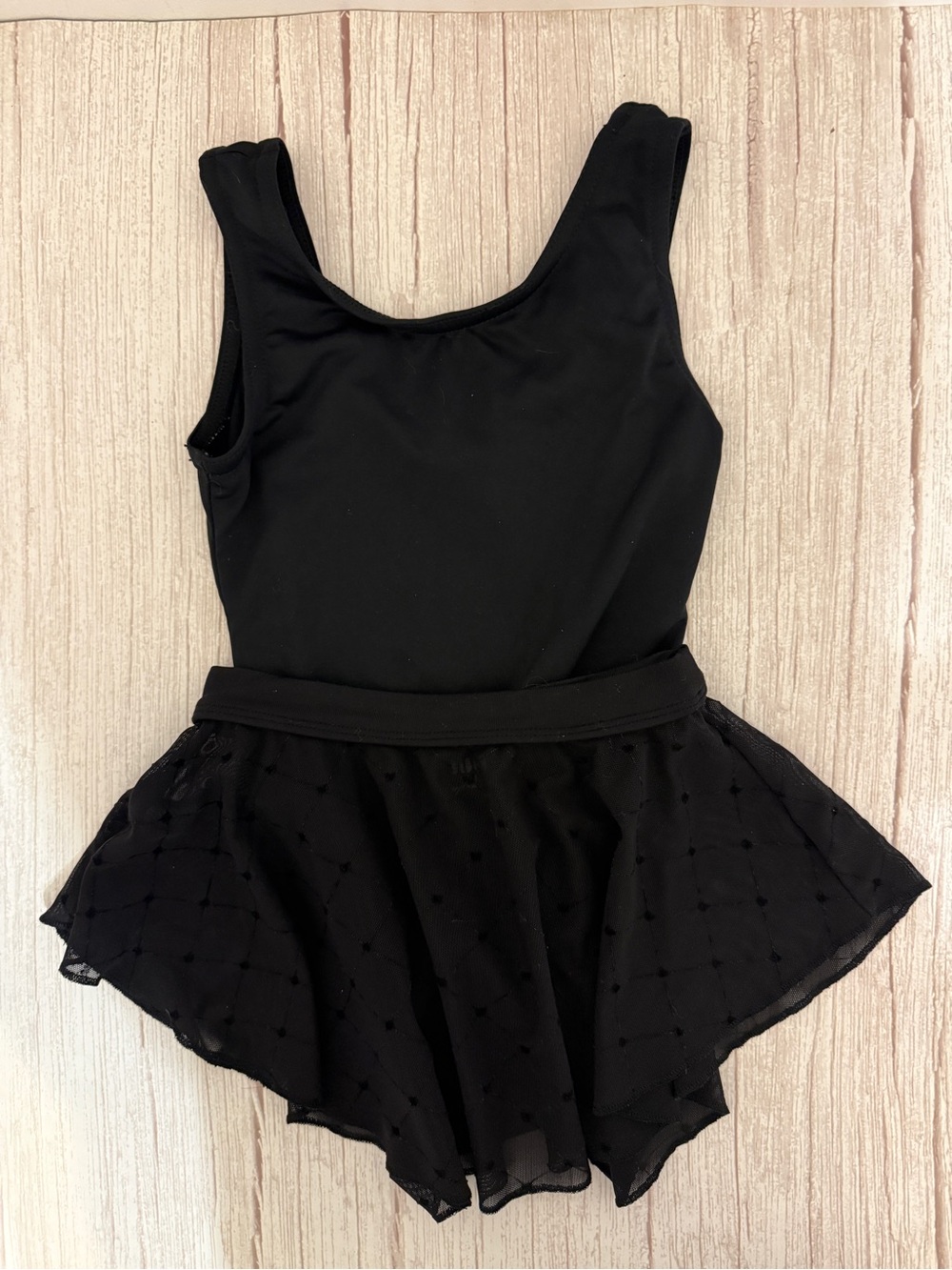Toddler Girls Size 2-4 Mondor Black Dance Leotard with Bloch Chiffon Skirt